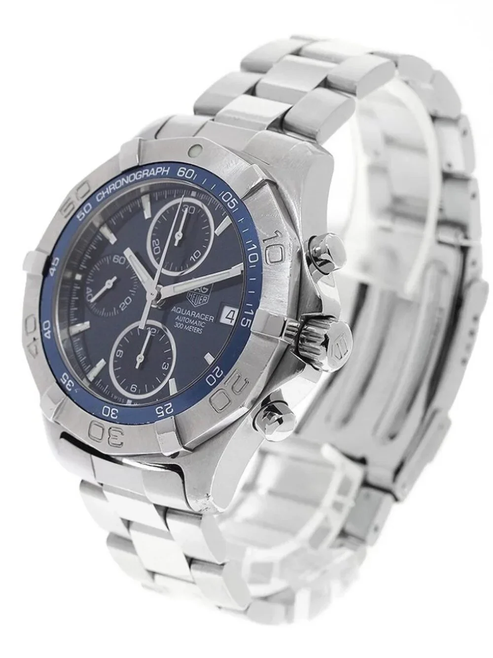 TAG HEUER Aqua racer CAF2112 Chronograph Date Navy Dial Automatic Men's_958581
